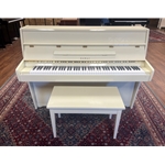 USED Kawai Console Piano With Bench - Antique White