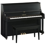 Yamaha P22-SE Upright Piano 45" W/Bench Satin Ebony