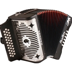 Hohner Panther Accordion - F Bb Eb - Matte Black