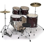 Pearl Roadshow RS525SC/C Drum Set - With Hardware & Cymbals - #91 Redwine