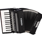 18 Bass Student II X Piano Accordion Black Hohner