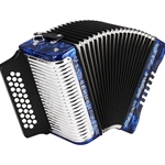 Hohner Corona II GCF Dark Blue Diatonic Accordion
