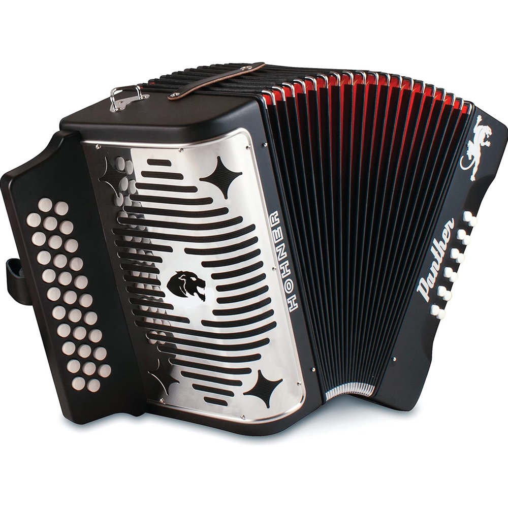 Mundt Music Tyler - Hohner Panther Accordion - GCF - Matte Black