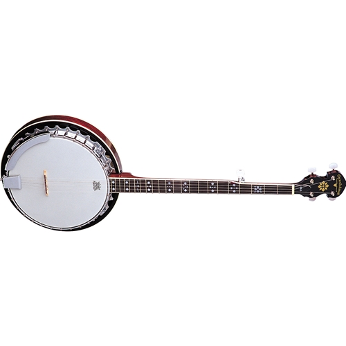 Oscar Schmidt 5 String Banjo With Resonator - Geared 5TH Peg
