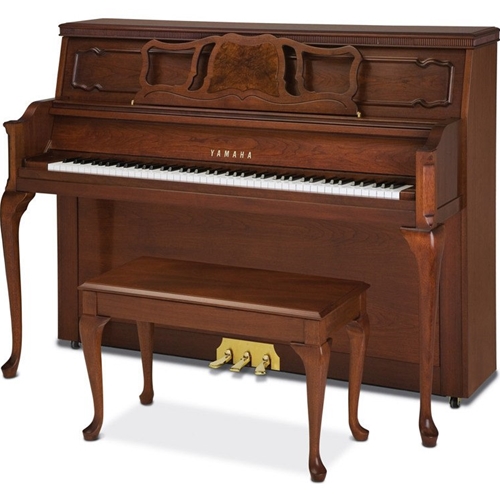 Yamaha P660S Sheraton Mahogany 45" Console Piano With Bench