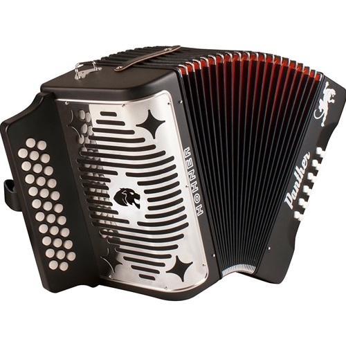 Hohner Panther Accordion - F Bb Eb - Matte Black