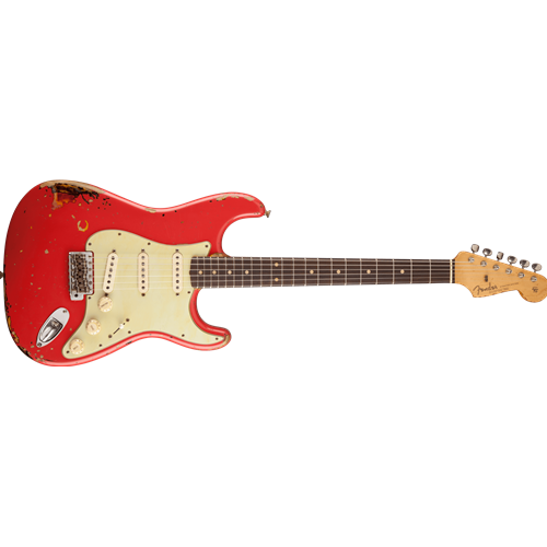 Fender Custom Shop Michael Landau 1963 Strat Relic Fiesta Red over Burst with G&G Hardcase