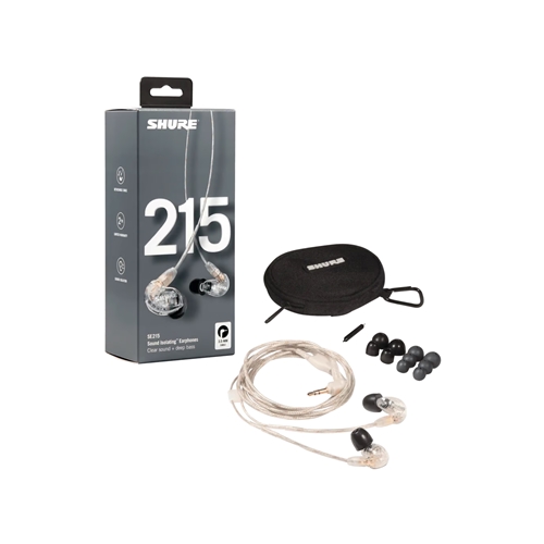 Shure SE215-CL In Ear Earphones - Clear