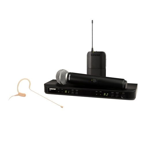 Shure BLX1288/MX153-H11 Dual  Wireless Combo - Earset Microphone & PG58 Handheld Microphone