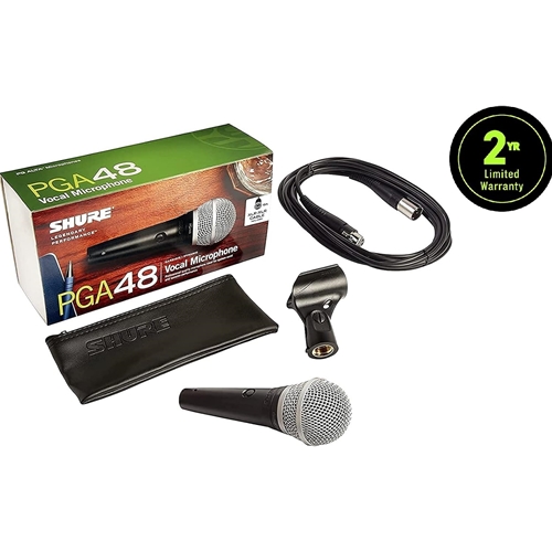 SHURE PGA48XLR Cardioid Dynamic Mic W/CABLE Shure