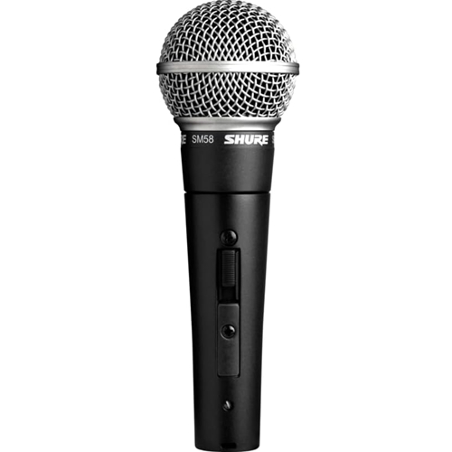 Shure SM-58S Cardioid Dynamic Mic - On-Off Switch