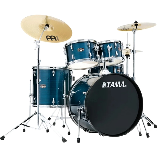 Tama Imperialstar IE52CHLB Drum Set With Hardware, Cymbals & Throne - Hairline Blue TAMA