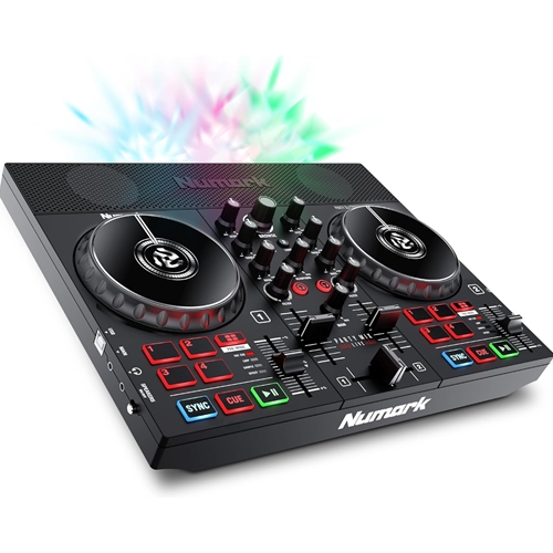 Numark Party Mix Live DJ Controller with Built-in Light Show & Speakers
