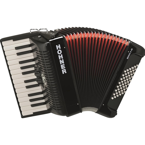 Hohner Bravo II 48 bass Accordion- Black