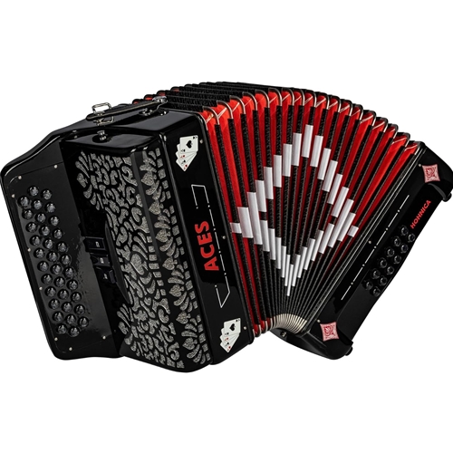 Hohnica Aces II EAD Black 3-Switch Accordion Hohner