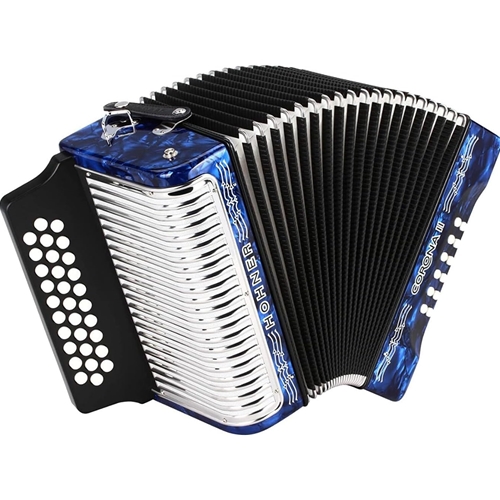 Hohner Corona II GCF Accordion - Dark Blue