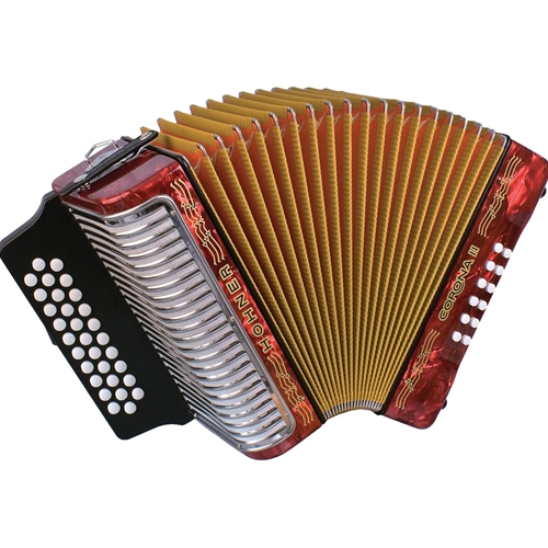 Hohner Corona II Xtreme FBE Pearl Red W/Gigbag & Straps
